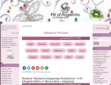Tablet Screenshot of filidargento.com